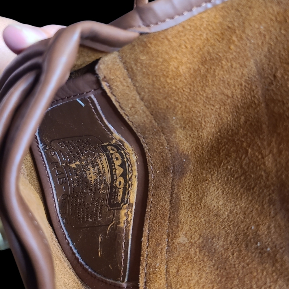 Coach Vintage 80's Tan Crescent Mini Crossbody with Gold Turn-Lock - Picture 3 of 3